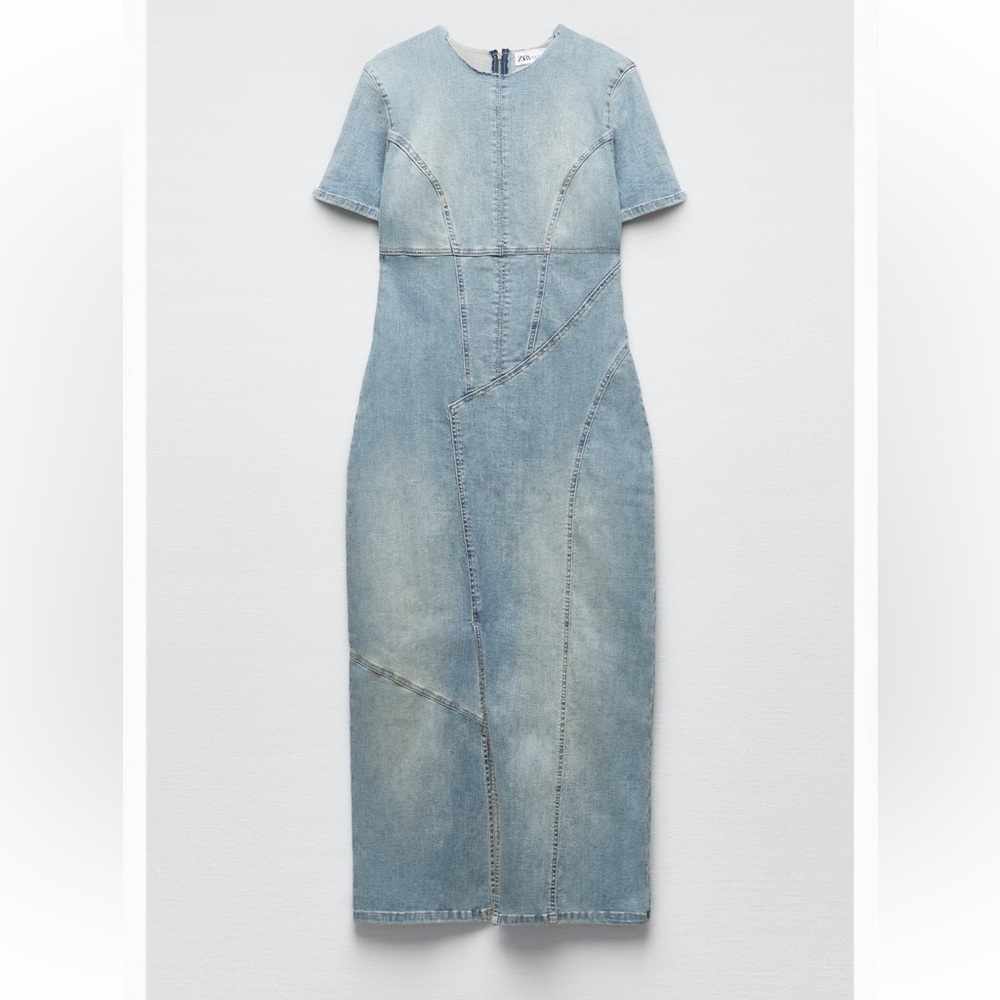 Zara Denim Midi Dress